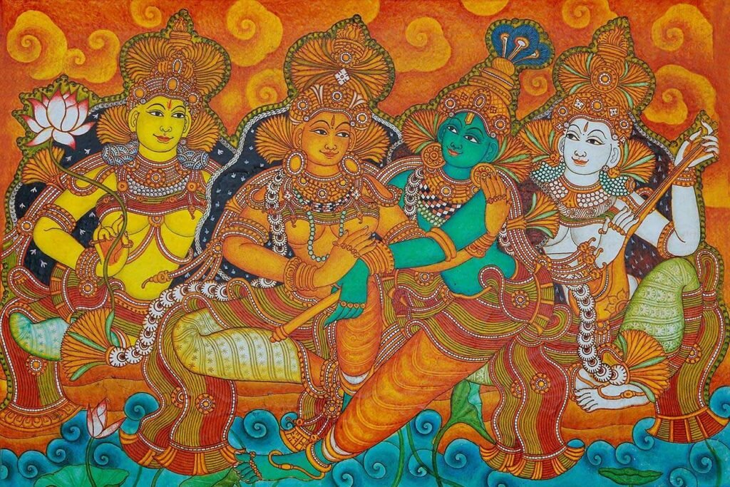 Kerala Murals Mythology in Wall Art