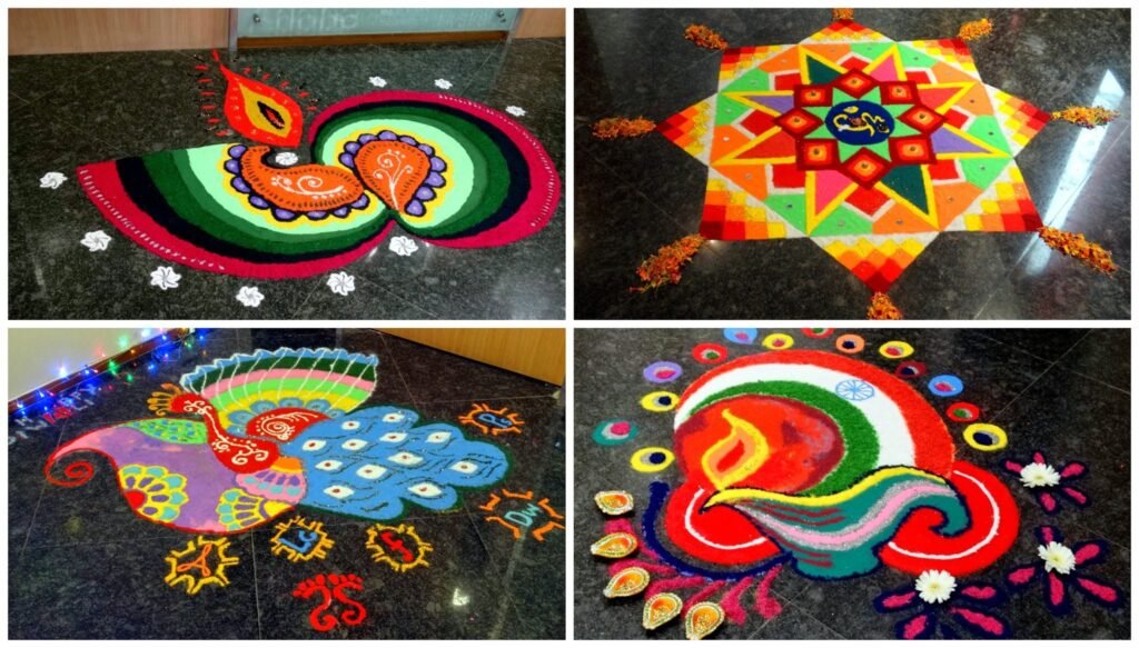 Modern Rangoli competition designs