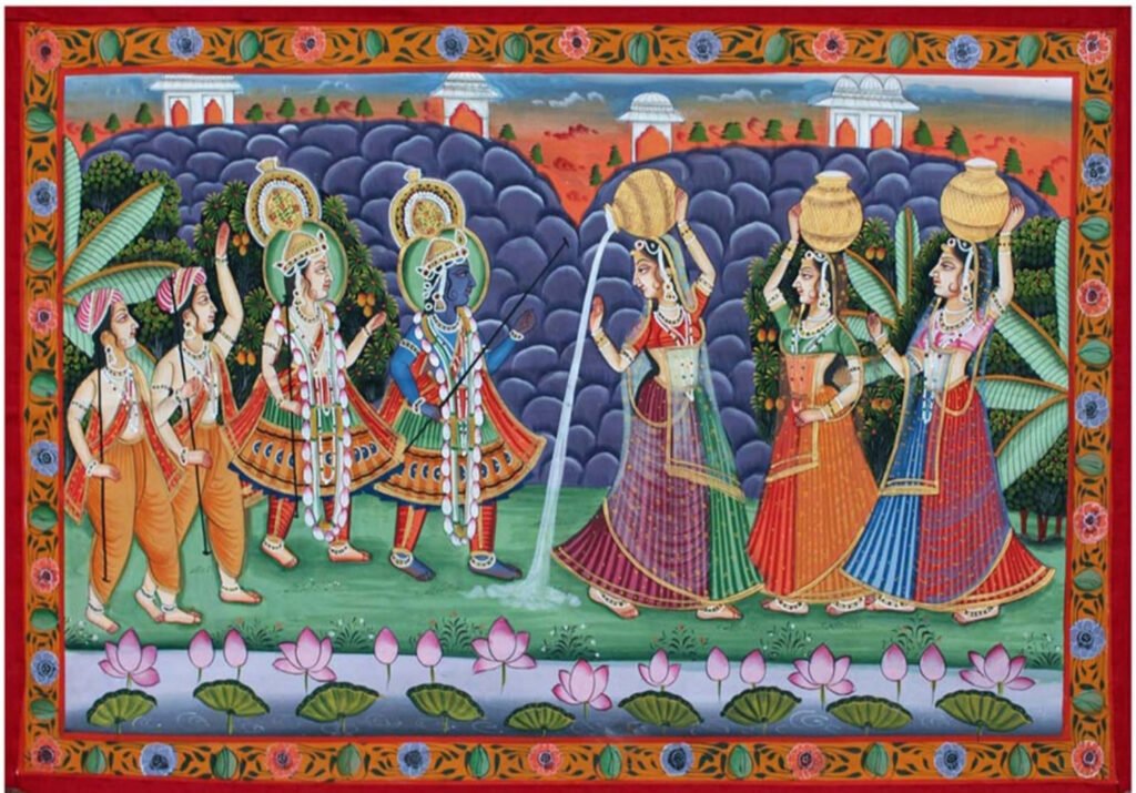 indian cloth painting