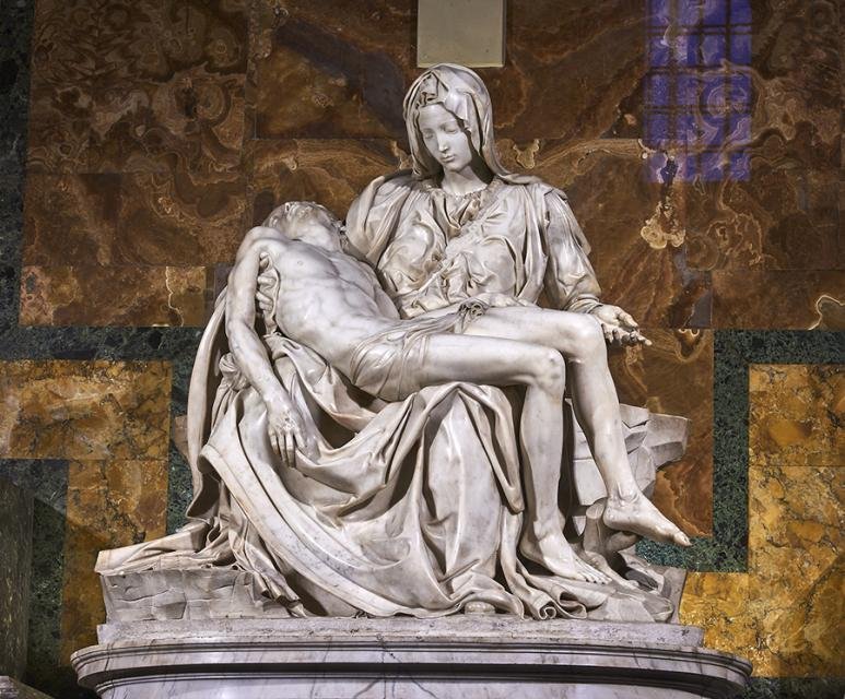 Pietà (Painted Version) by Michelangelo (1498–1499)